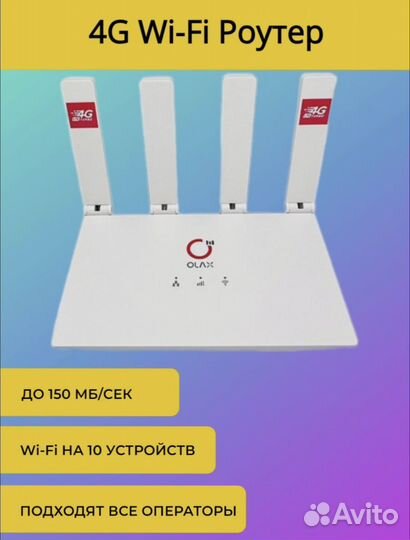 Wifi роутер 4g