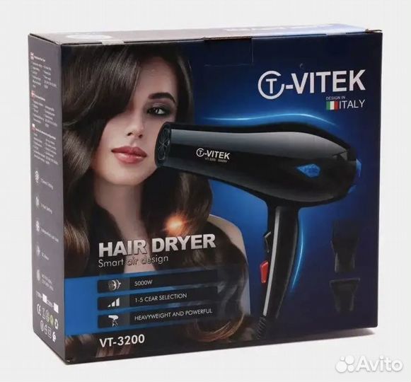 Фен vitek новый