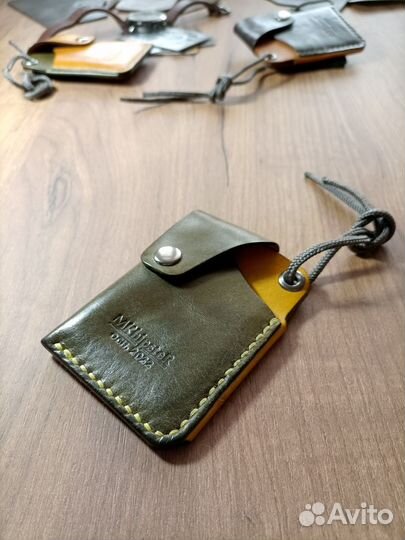 Мини кошелек натуральная кожа