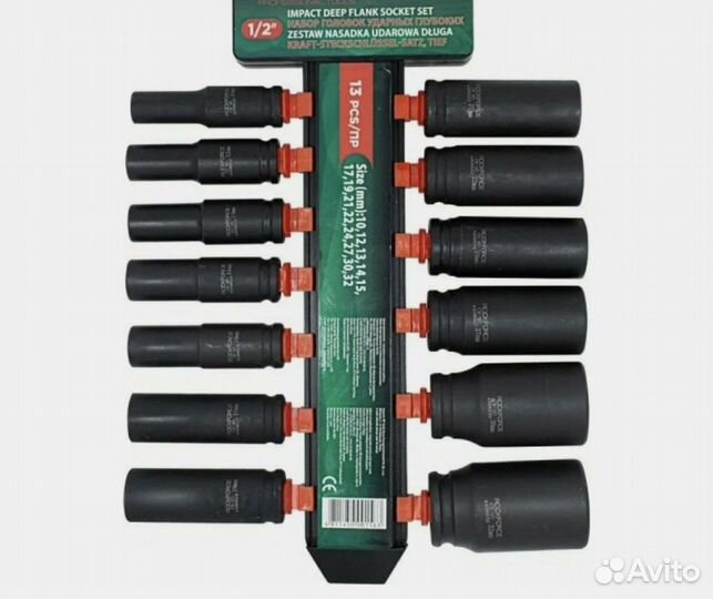 Набор ударных головок глубоких Force Новый