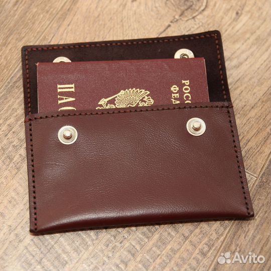 Обложка на паспорт ручной работы