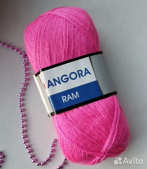 Пряжа мохер Yarnart Angora RAM