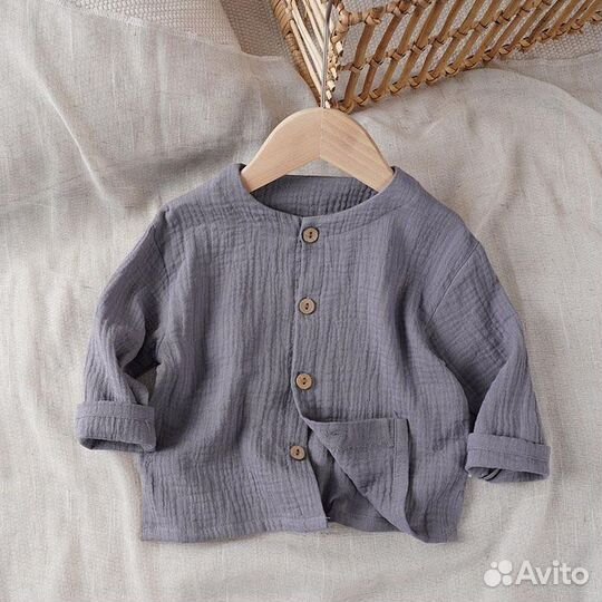 Муслиновая рубашка детская