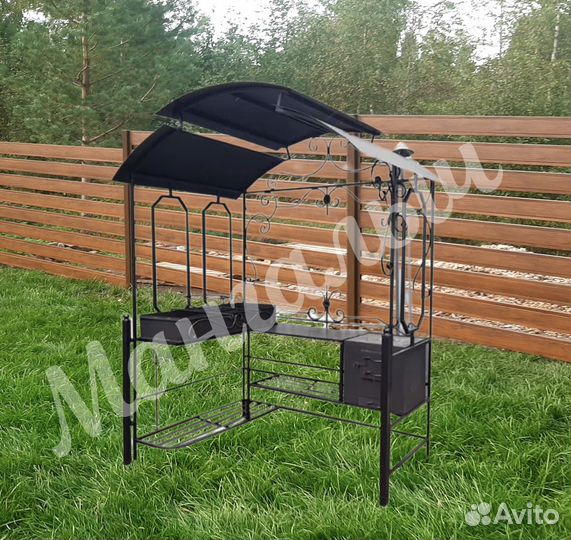 Мангал с крышей