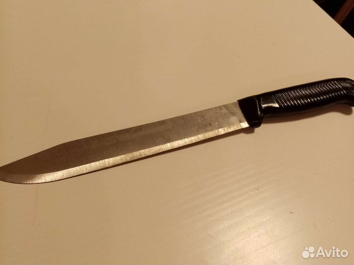 Нож кухонный большой СССР новый сталь 65*13