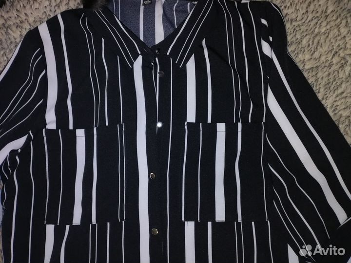 Платье-рубашка р.52