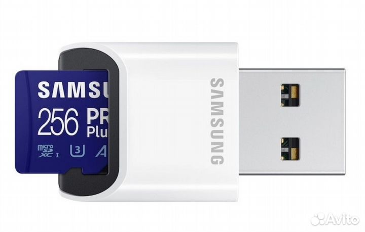 Samsung PRO Plus microSD 256GB + reader USB 3.0