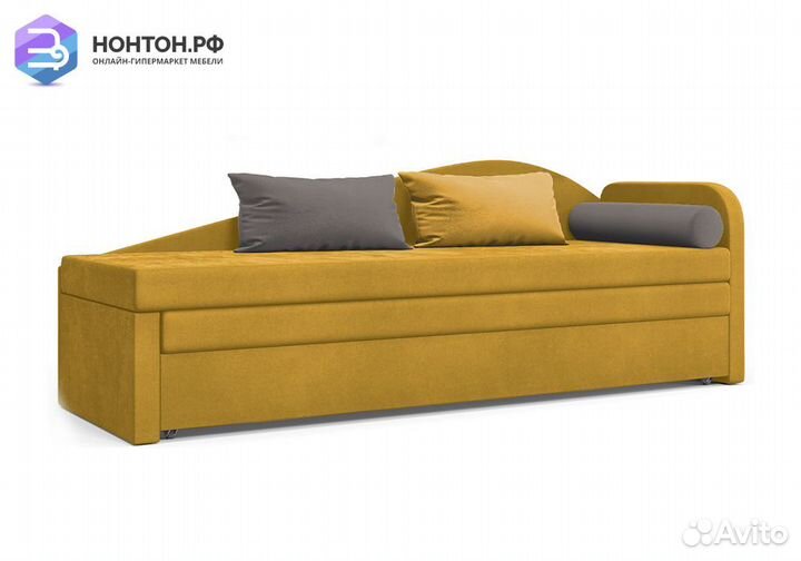 Диван еврософа Верди правый желтый
