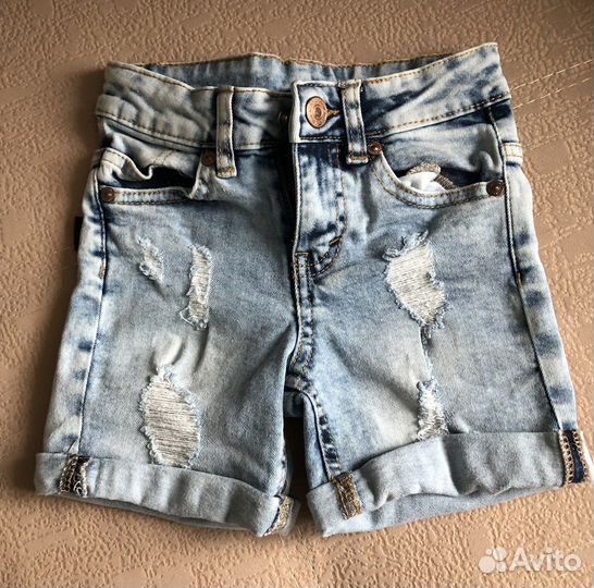 Джинсовые шорты новые 98