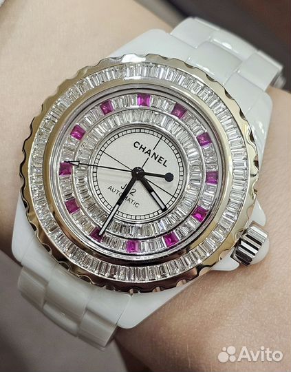 Chanel J12 White Ceramic Automatic Diamond Bezel J12