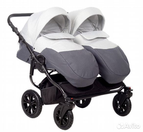 Коляска для двойни 2 в 1 Indigo Charlotte Sity Duo