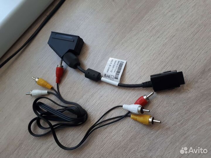Кабель тюльпан 3RCA, переходник скарт