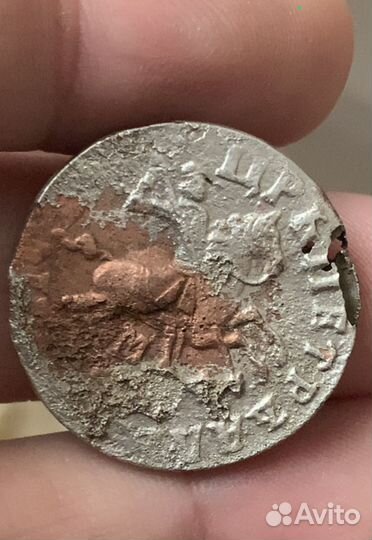 Копейки Петра I, четыре монеты, 1709, 1715