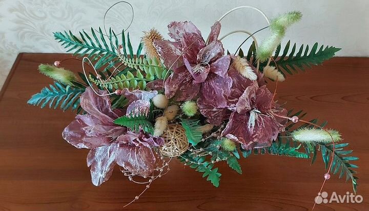 Цветы искусственные (интерьерная композиция)