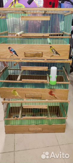 Клетки для птиц деревянные