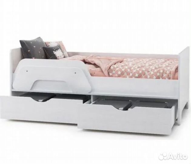 Кровать с ящиками Детская Уна Моби
