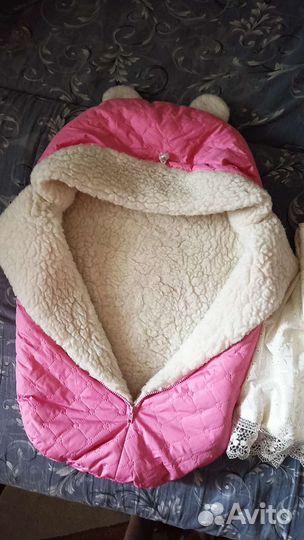 Конверт на выписку зимний для девочки