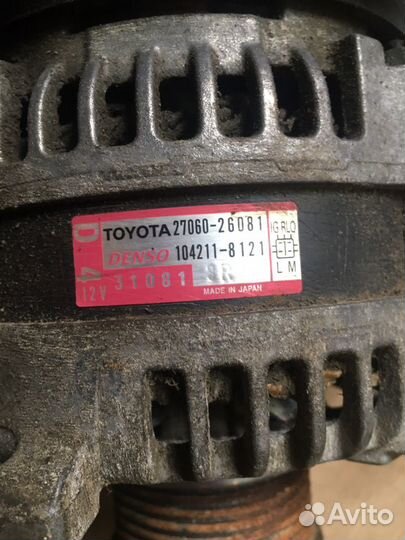 Генератор Toyota Rav 4 40 diesel