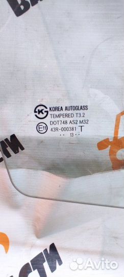 Стекло двери переднее правое Kia Rio 2013