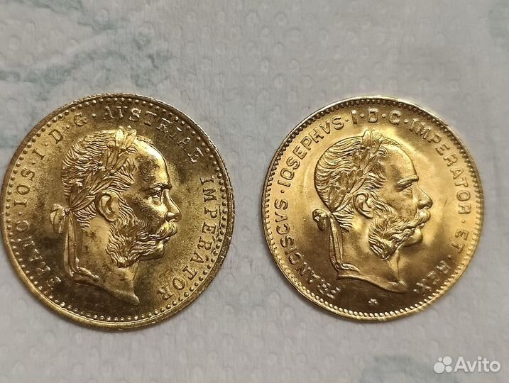 Монеты золотые дукаты Австрия