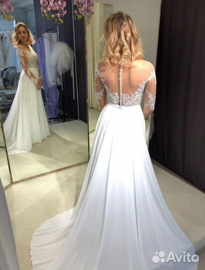 Свадебное платье с 3 вида юбок и фата