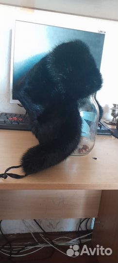 Норковая шапка мужская ушанка