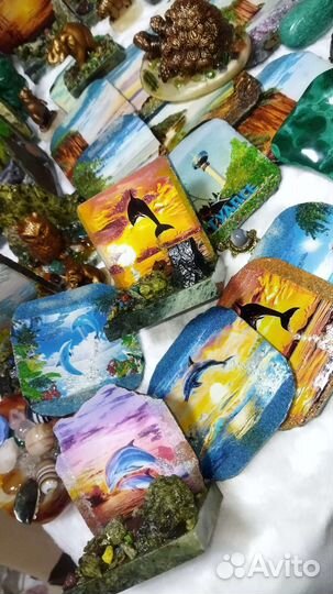 Сувенир из камня с изображением 