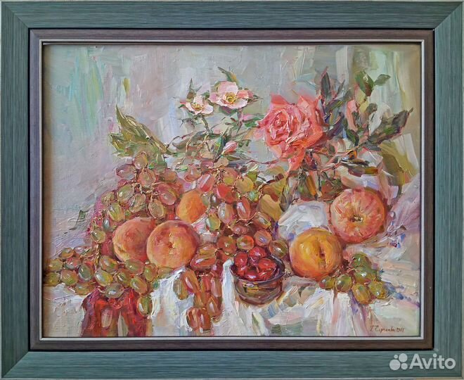 Картина маслом на холсте авторский натюрморт