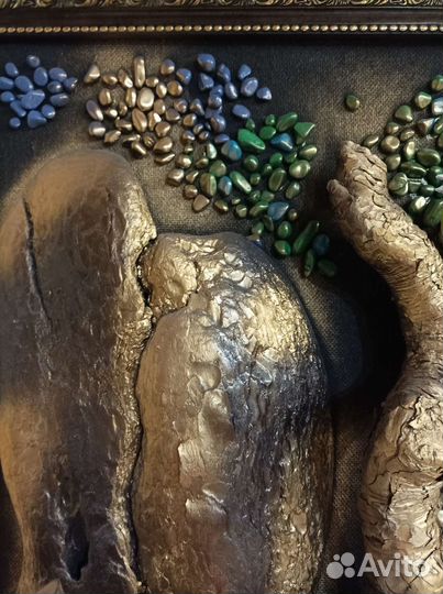 Картина панно из дерева