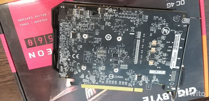 Видеокарта Gigabyte rx560 4gb