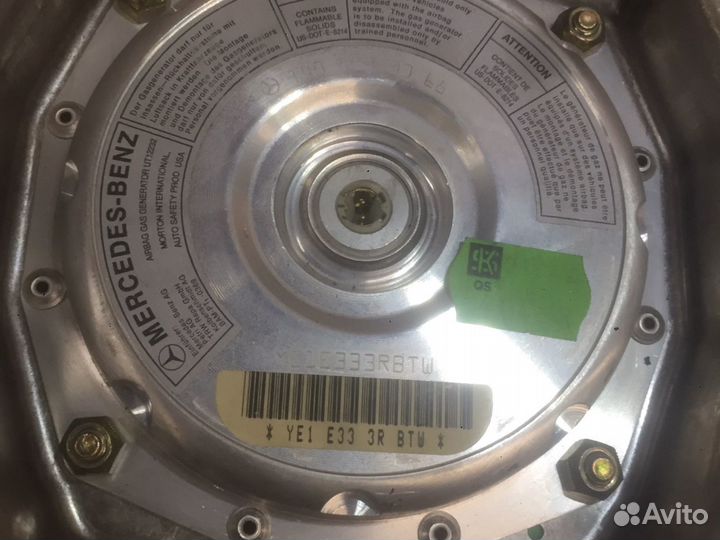 Подушка безопасности мерседес 140 в руль