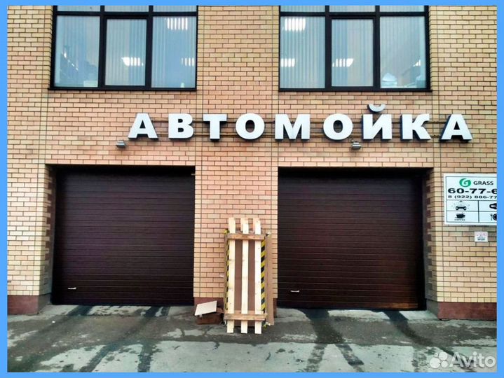 Автоматические секционные гаражные ворота