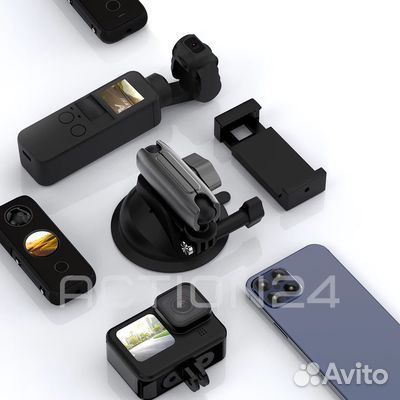 Крепление Telesin на присоске для экшн камеры (с д