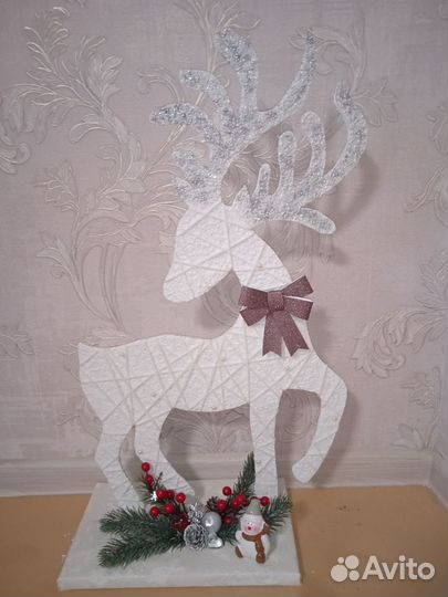 Зимняя поделка (новогодняя) Олень