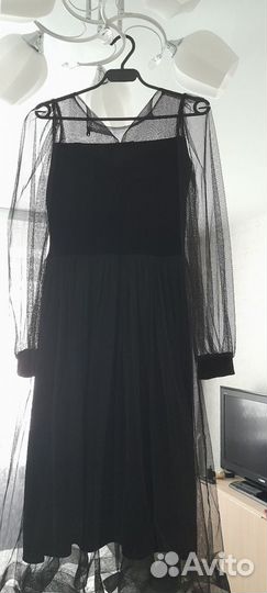 Платье женское 40 42 44 черное вечернее, выпускной