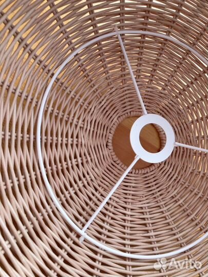 Плетеный абажур