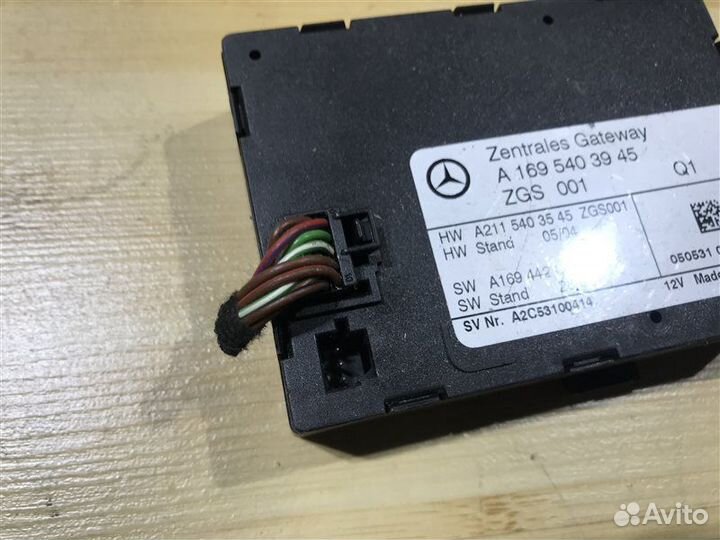 Блок управления ZGW ZGS Mercedes-Benz A-Class W169