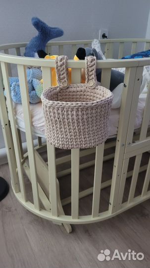 Корзина из трикотажной пряжи