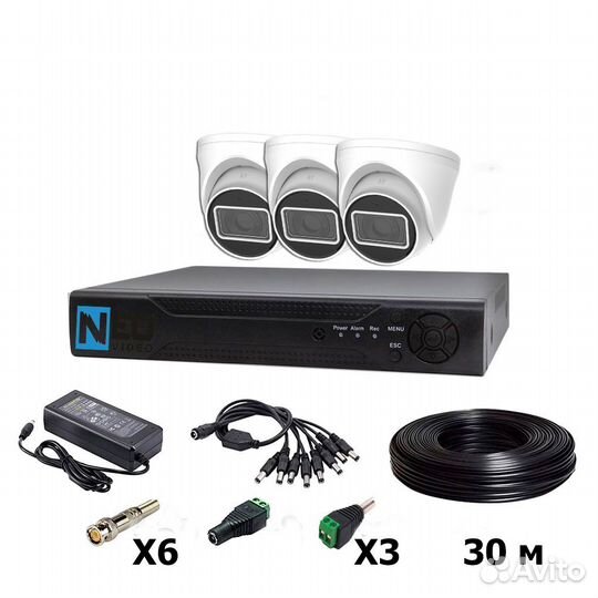 Видеонаблюдение +для частного дома готовые комплек