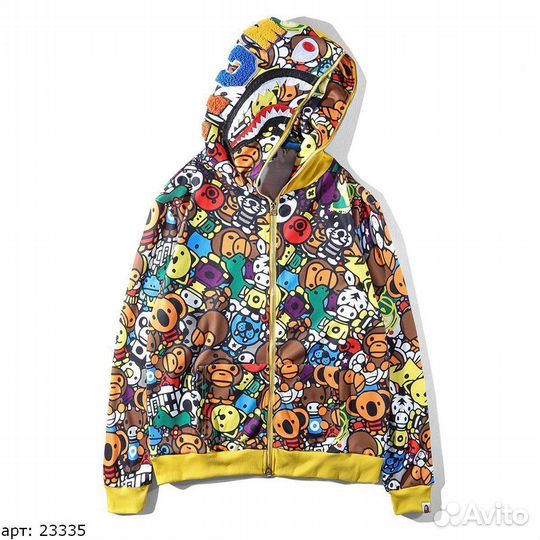 Худи Bape желтое