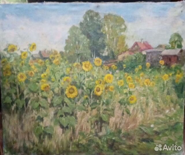 Картина маслом на холсте без рамы