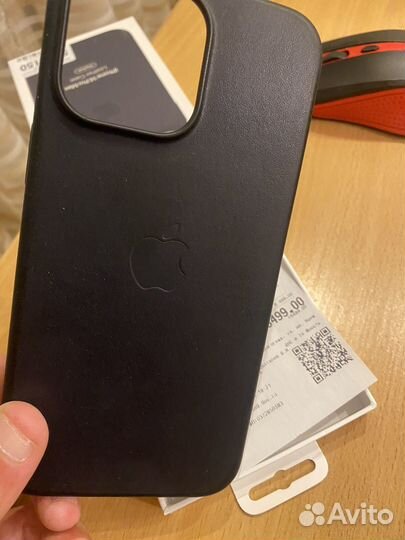 Чехол айфон 14 про макс оригинал натуральная кожа