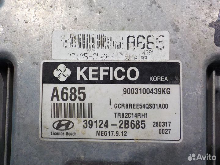 Блок управления двигателем Hyundai Solaris 2010-20