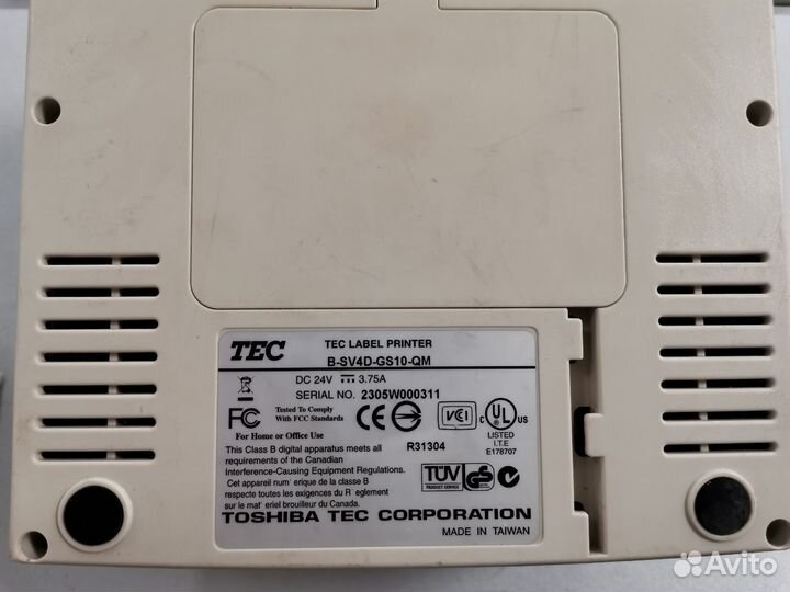 Принтер этикеток. Toshiba B-SV4D-GS10-QM