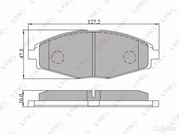 Колодки тормозные передние chevrolet Lanos/Spark d