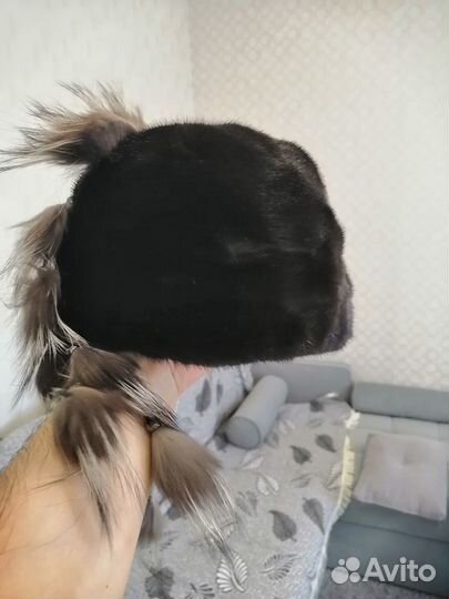 Шапка норковая женская