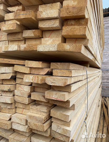 Доска обрезная сосна ель