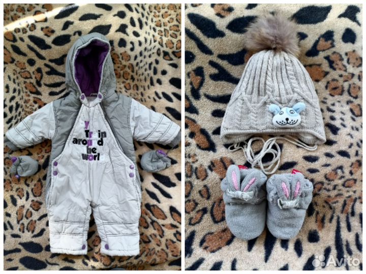 Комбинезон, шапка, топотушки