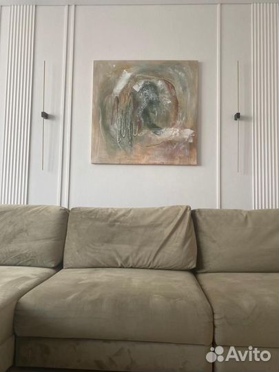 Картина маслом на холсте 100х100 см