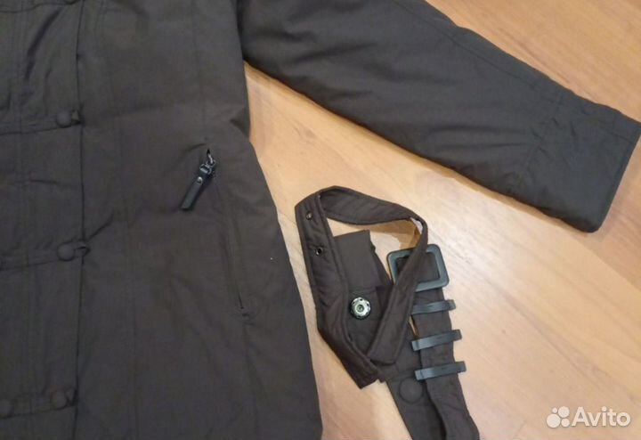 Пуховик, р 50,перо, мех овцы, новый